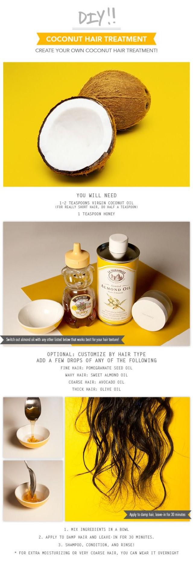 TwoIngredient DIY Coconut Hair Treatment 2314175 Weddbook