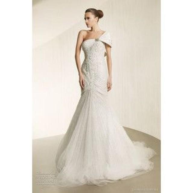 One Shoulder Strap Wedding Dress Inspiration 2314261 Weddbook