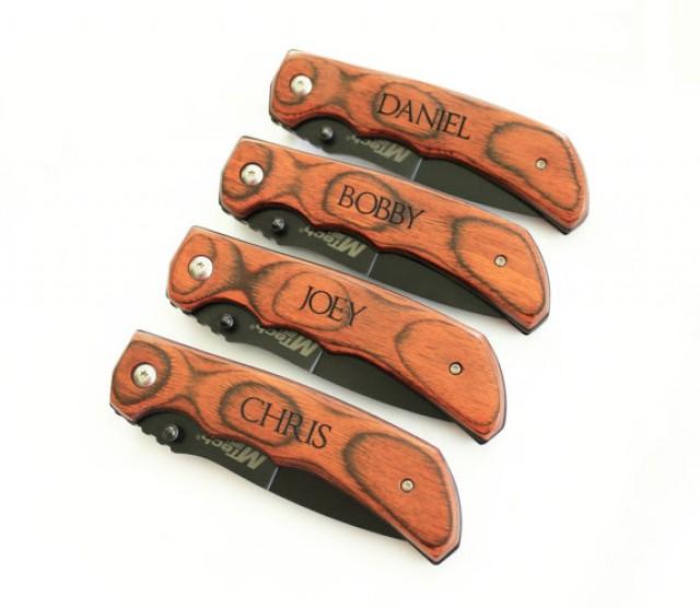 Set Of 5 Groomsmen Gifts Personalized Groomsman Gifts Custom Hunting
