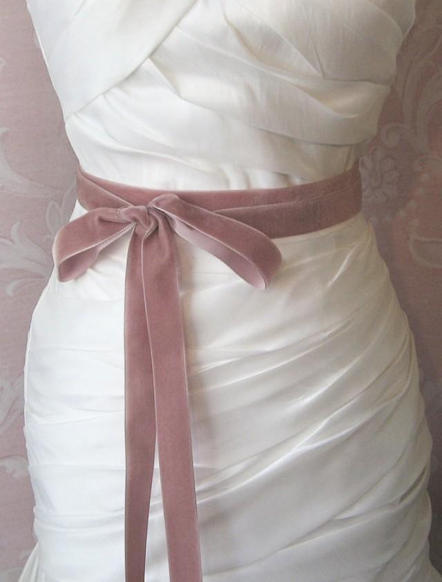 Blush Dusty Rose Pink 2" 50mm Double Sided Satin Ribbon Wedding Bridal Sash