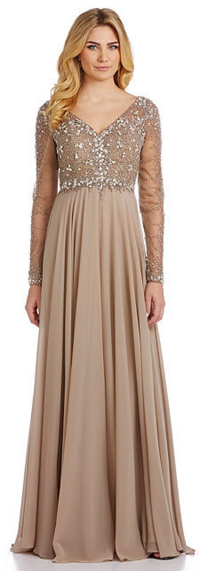 terani couture beaded bodice chiffon gown