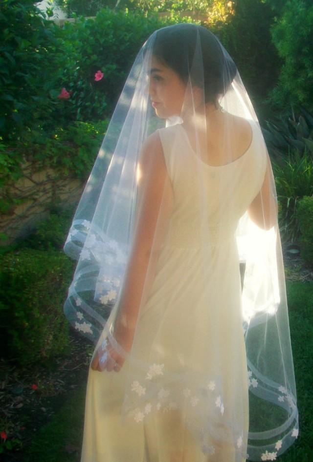 CUSTOM ORDER For Elena Only: Horsehair Bridal Veil -Drop Veil -Wedding ...