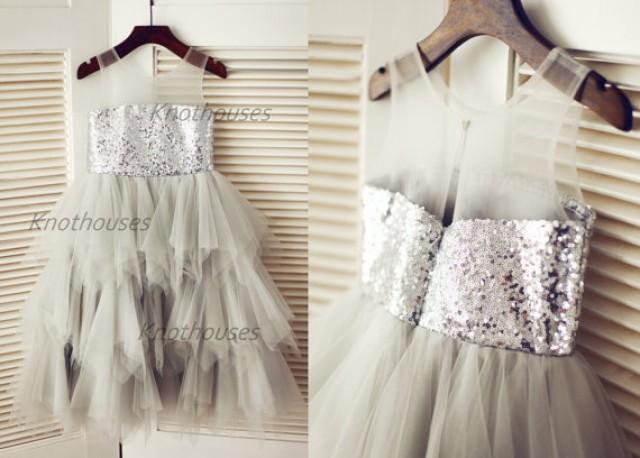 kids grey bridesmaid dresses