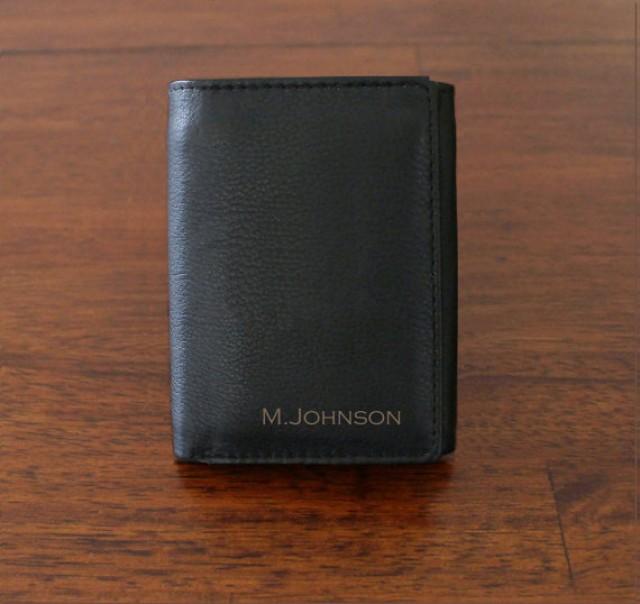 Set Of 13 Personalized Wallets Groomsmen Gift Mens Leather Wallet