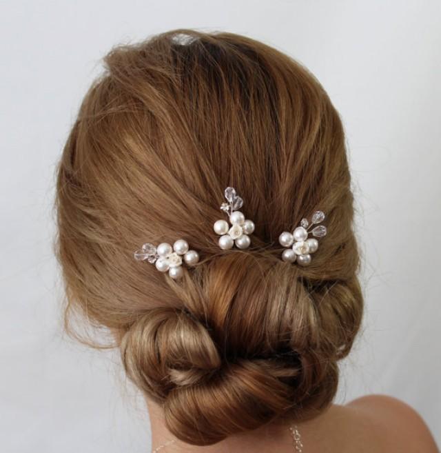 Bridal Flower Hair Pin Jasmine Hair Pins Wedding Hair