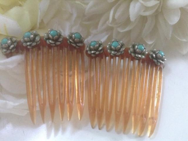 Blue and Turquoise Hair Accessories - wide 4