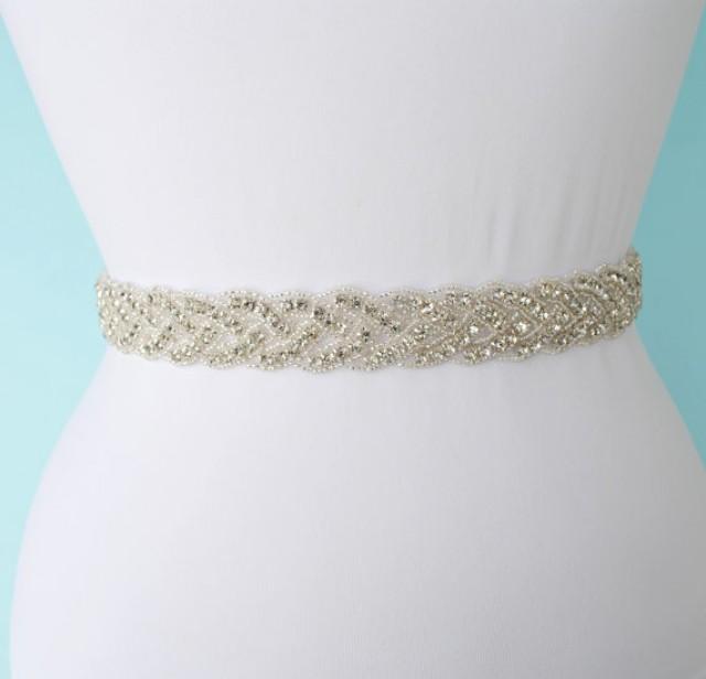 rhinestone sash belt
