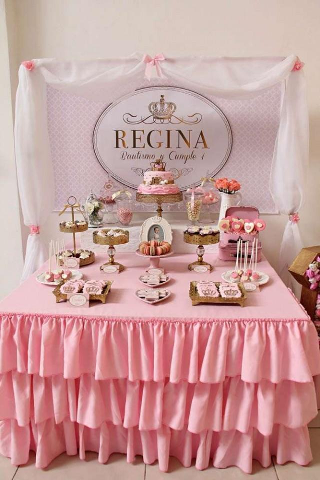 Queen, Pink And Gold Birthday Party Ideas 2321807 Weddbook