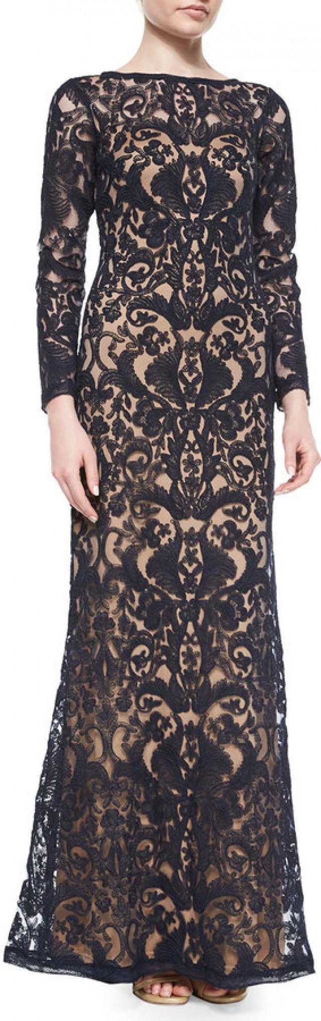 long sleeve lace overlay dress