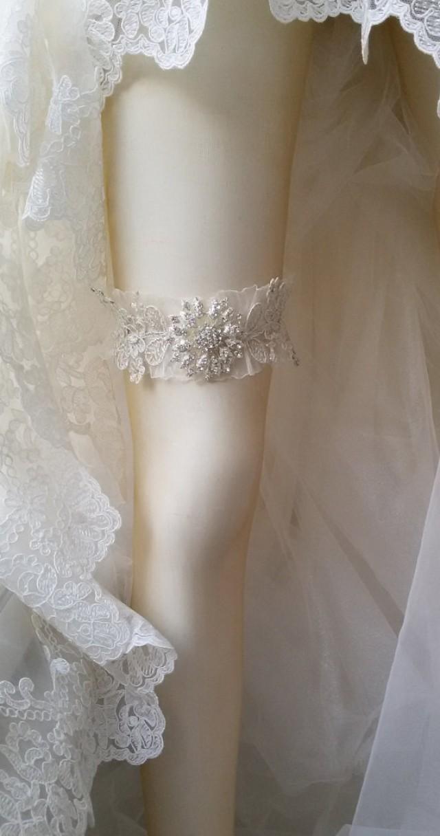 Pearl & Rhinestone Wedding Garter Belt For Bride  Handmade Lace Thigh  Garter For Weddings & Parties Adjustable Garter For Women
