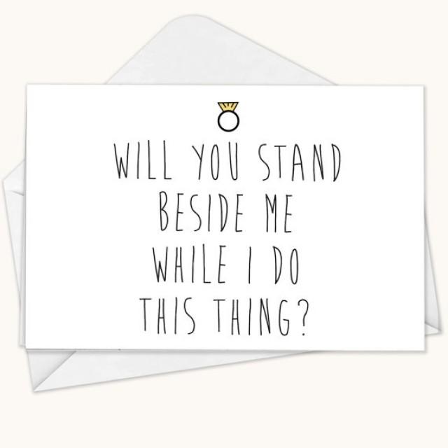 Will You Be My Bridesmaid Card Funny Bridesmaid Card Maid Of Honor Card Wedding Card Bridesmaid Card Blank Card Funny Card 2322583 Weddbook
