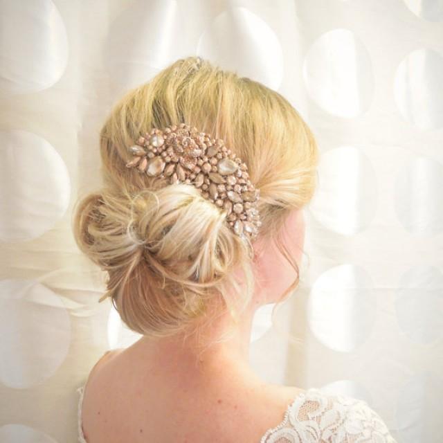 20 Off Sale Rose Gold Hair Comb Bridal Hair Comb Wedding Hair