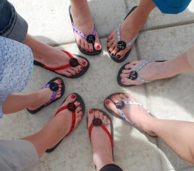 wedding favor flip flops