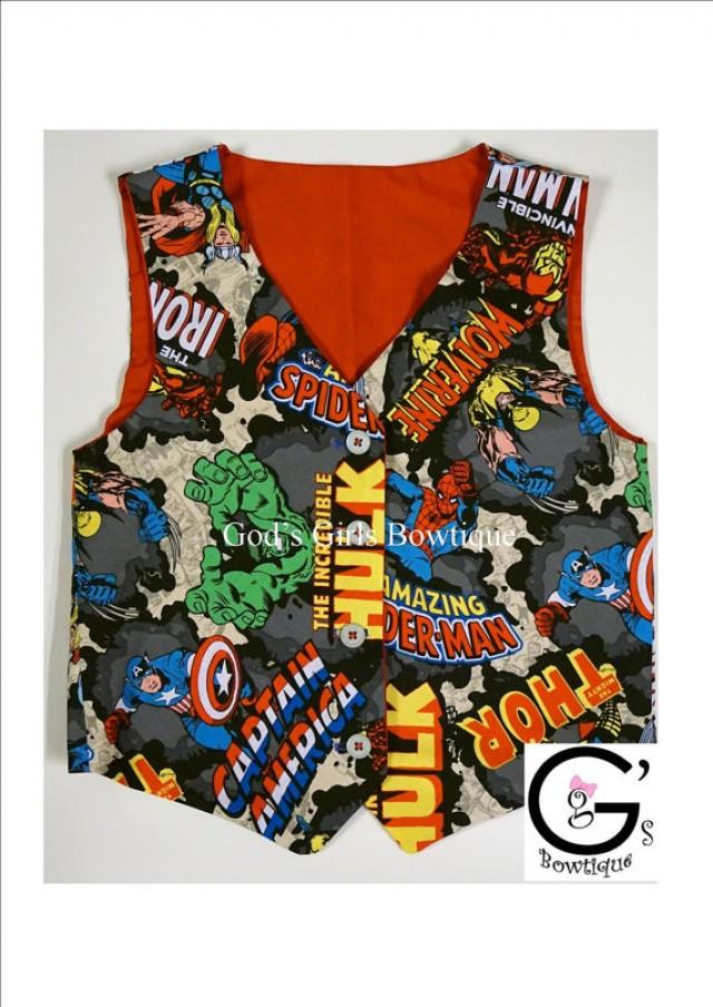 Avengers Cake Smash Superhero Boys Toddler Baby Vest Birthday Hulk Spiderman Captain American Thor Outfit Bow Tie Tuxedo Vest Ring Bearer 2324058 Weddbook