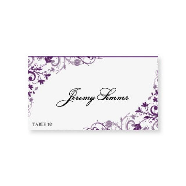 Wedding Place Card Template Free Word