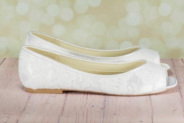 open toe flats for wedding