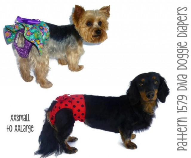 Diva Doggie Diaper Pattern Xxsmall To Xxlarge Dog Clothes