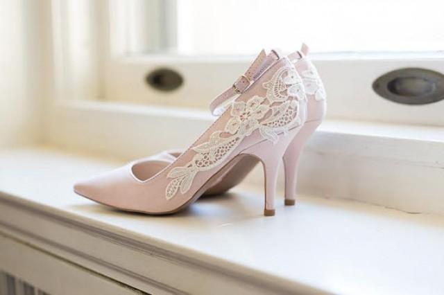 blush bridal shoes