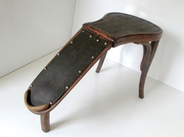 Bentwood Antique Foot Stool Jacob Josef Kohn 19th C Shoe Store