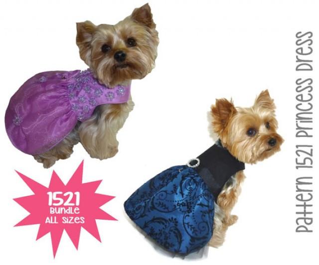 Princess Dog Dress Pattern * Bundle All Sizes * Dog Clothes Pattern