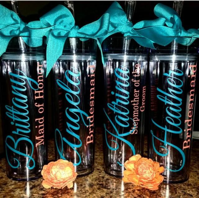 Personalized Tumbler, Bridesmaid Gift, Gift,Bride Gift, Monogram Tumbler, Personalized Tumbler