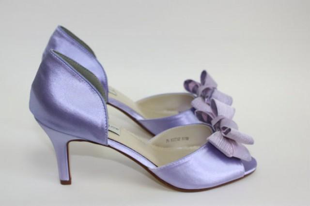 lavender satin shoes
