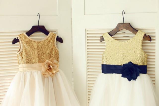 childrens gold bridesmaid dresses