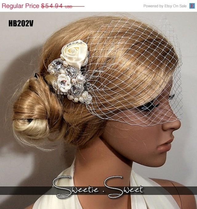 Bridal Veil, Wedding Veil, Bridal Comb, Face Veil, Birdcage Veil, Mini