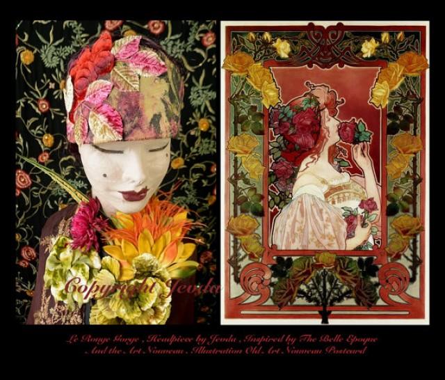 Art Nouveau Headband,Edwardian Headband,1910s Headpiece,1920s Headband