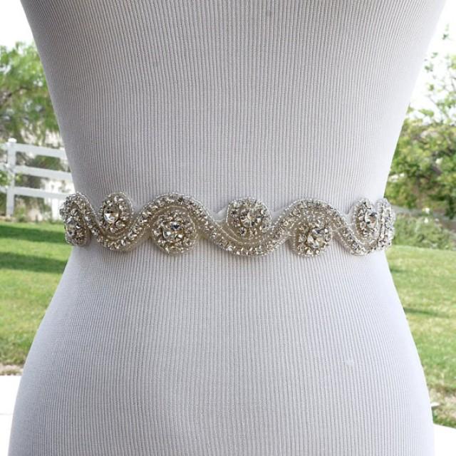 Bridal Sash Belt Wedding Dress Sash Belt Rhinestone Wedding Sash Belt