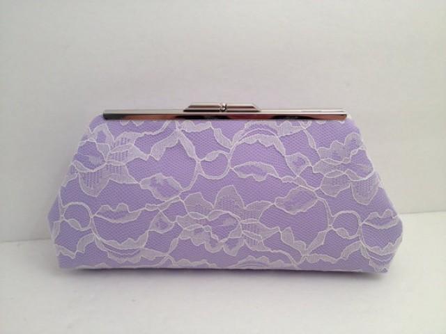 lavender clutch purse
