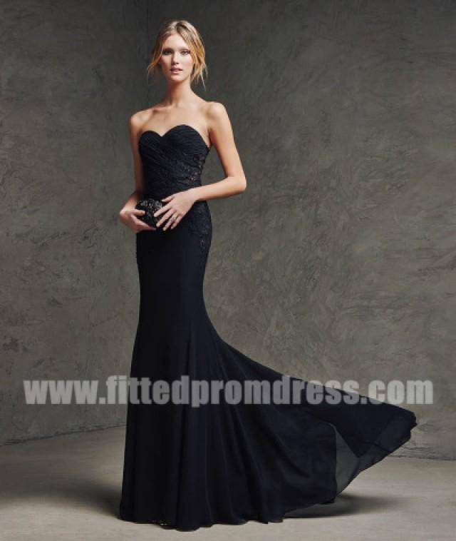 pronovias black dress