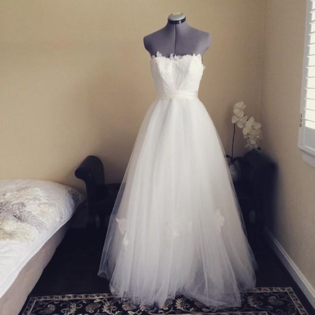 TaylorOne Of A Kind Wedding Dress Strapless Princess Full Aline Lace