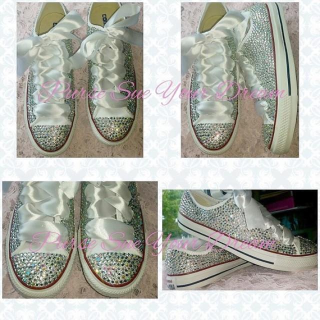 rhinestone sneakers for wedding