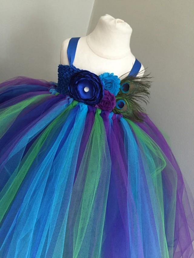 peacock dress for girl baby