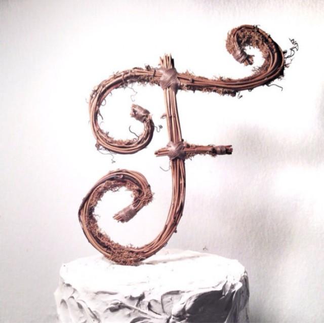 Letter F Rustic Grapevine Wedding Cake Topper 2337233 Letter F Rustic Grapevine Wedding Cake Topper 2337233