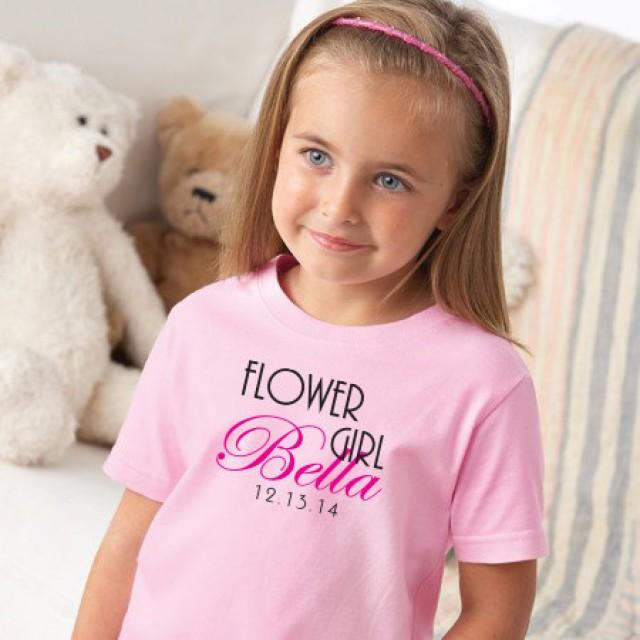 Flower Girl, Flower Girl Shirt, Wedding Shirt, Ring Bearer, Wedding