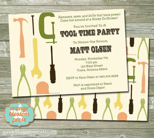 Groom S Tool Shower Invitation Honey Do Time Party Groom S Tool Shower Invitation Honey Do Time Party