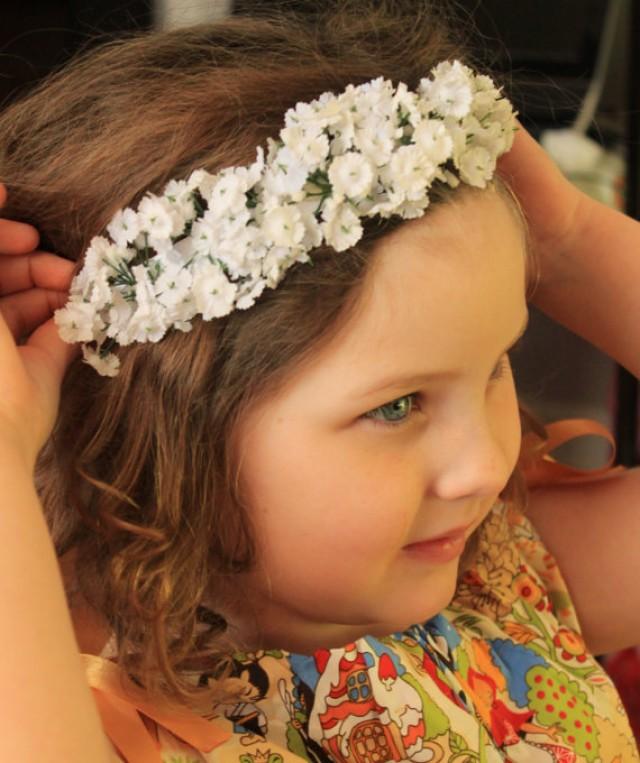 Babys Breath Crown Fl Headband Flower Bridal Babys Breath Crown Fl Headband Flower Bridal Headpiece Wedding Elastic Newborn Photo Prop 2337736 Weddbook