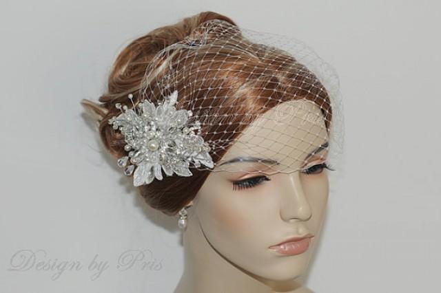 Bridal White Lace Rhinestone Crystal 