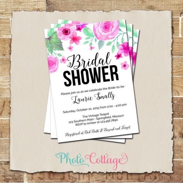 Bridal Shower Invitation, Simple Invitation, Invitations, Bridal Shower