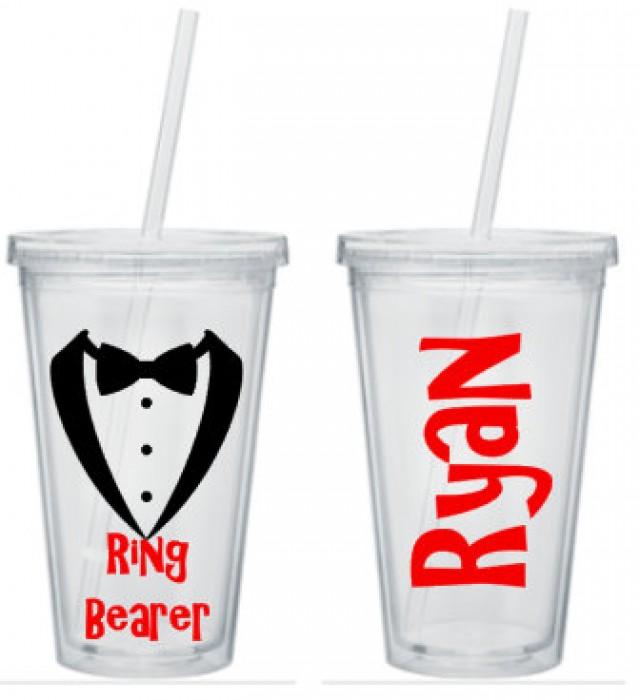 Ring Bearer Tumbler, Ring Bearer Cup, Ring Bearer Gift, Personalized