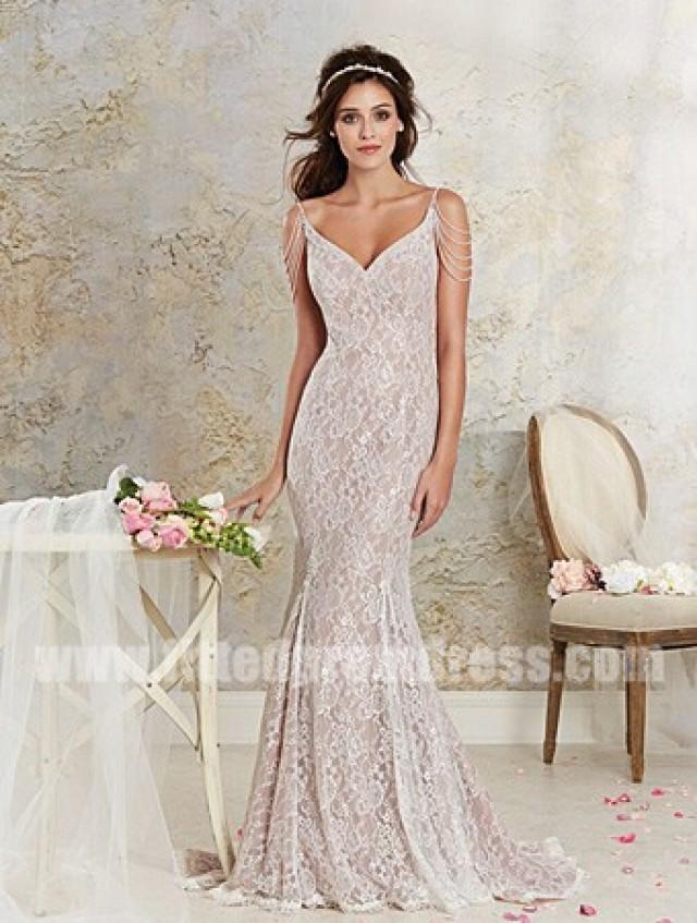Vintage Lace Fit And Flare Wedding Dress Fashion Dresses