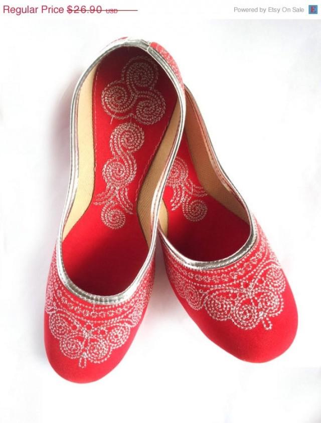 velvet embroidered flats