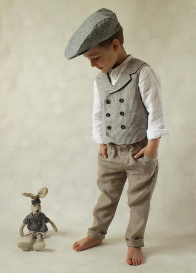 Ring Bearer Outfit Wedding Party Outfit Toddler Boy Vest And Pants Boys