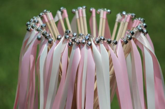100 Wedding Ribbon Wands With Bells Party Ribbon Streamers Party