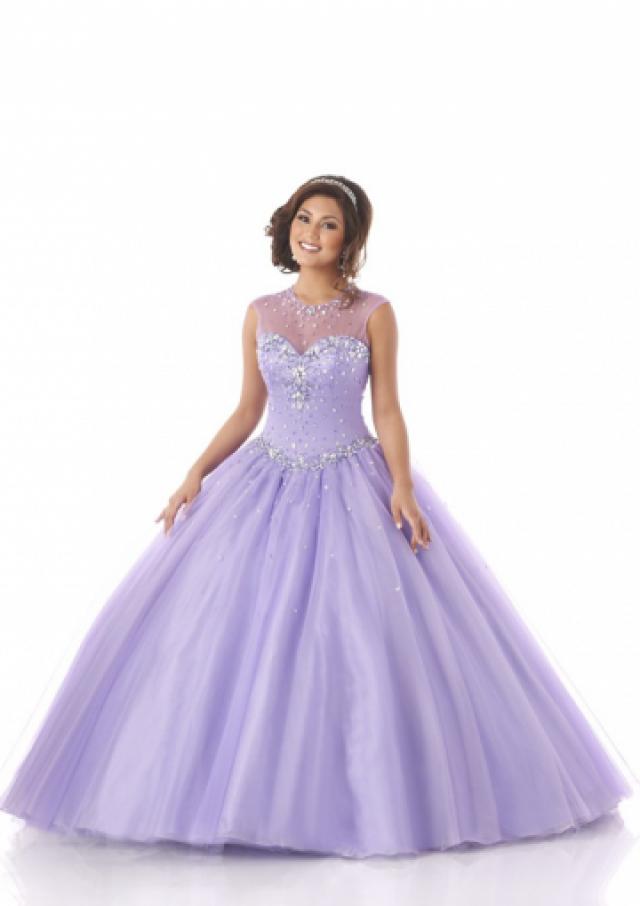 Buy Australia 2015 Lilac Ball Gown Scoop Neckline Beaded Tulle Skirt