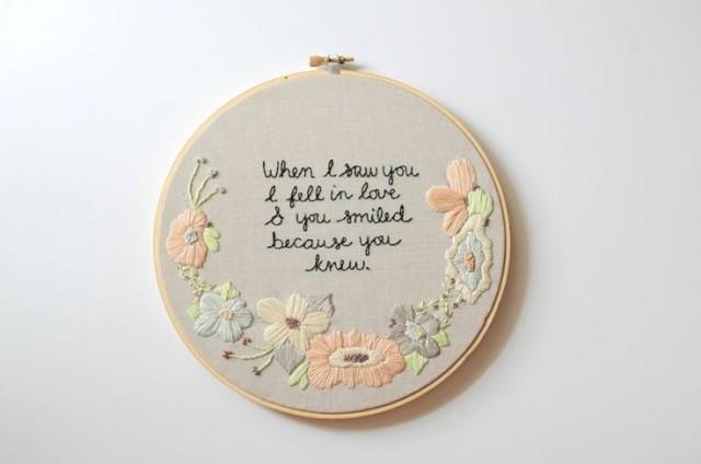 When I Saw You I Fell In Love Shakespeare Quote Handmade 8 Inch