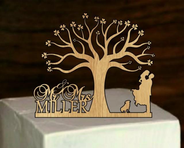 Personalized Wedding Cake Topper With Dog Personalized Wedding Cake Topper With Dog