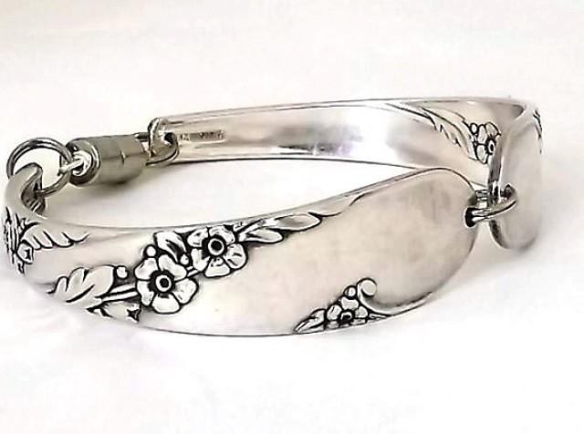 Details about   Spoon Bracelet Silverwear Stylish Fashion Cuff Silverplate Victorian HOT Jewelry